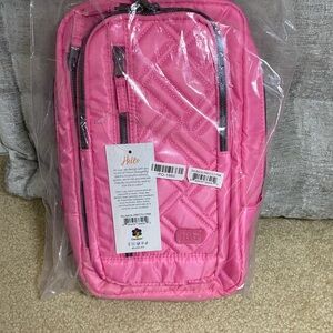 Lug Pink Quilted Backpack with Durable Fabric